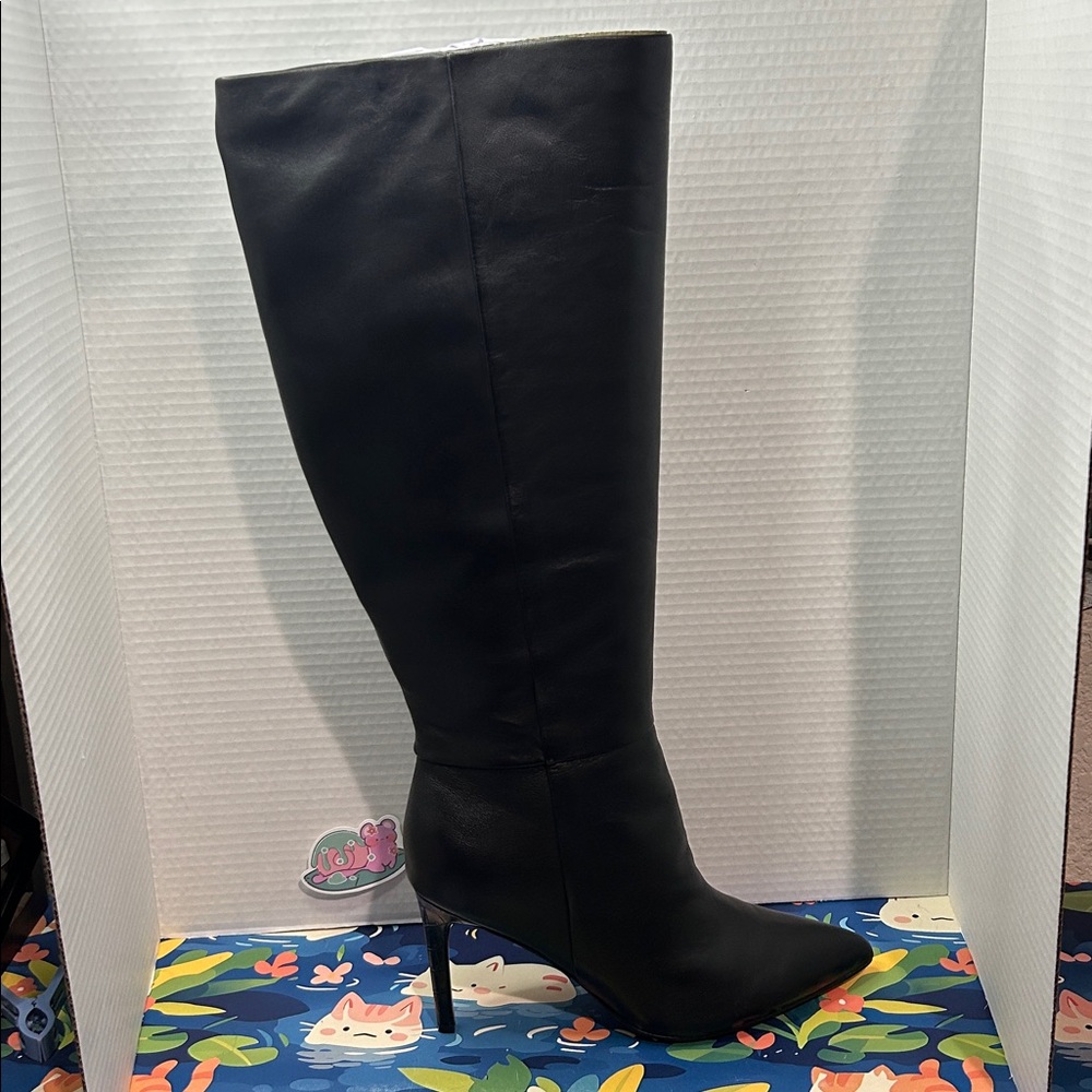 Nine West Richy Wide Calf Boot In Black Size 9.5